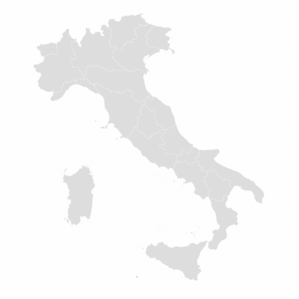 Mappa dei comuni dove utilizzare GioBlu